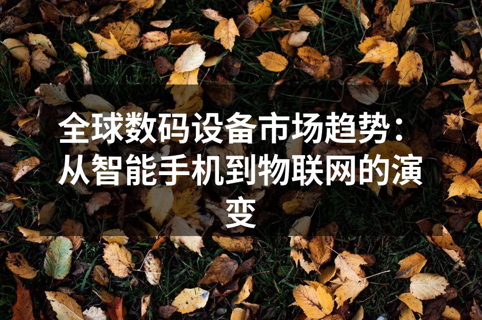 智能手机助推数码设备市场
